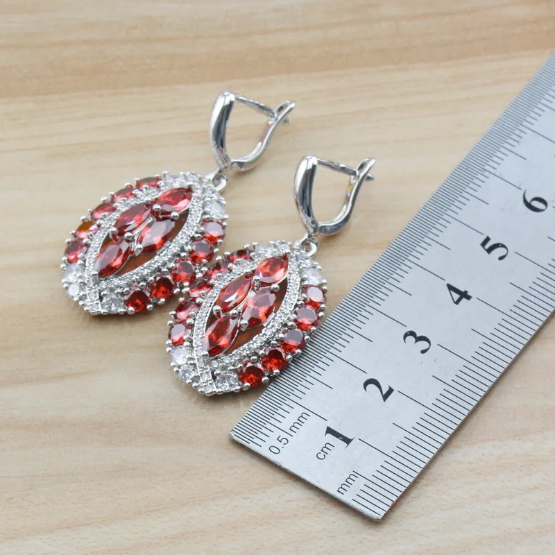 Роскошный свадебный комплект ювелирных изделий из Дубая серебристый цвет ААА +