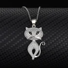 Ожерелье с кошкой из серебра s925 пробы, индивидуальное женское ожерелье Secklace в европейском и американском стиле, модные ювелирные изделия в форме кошки