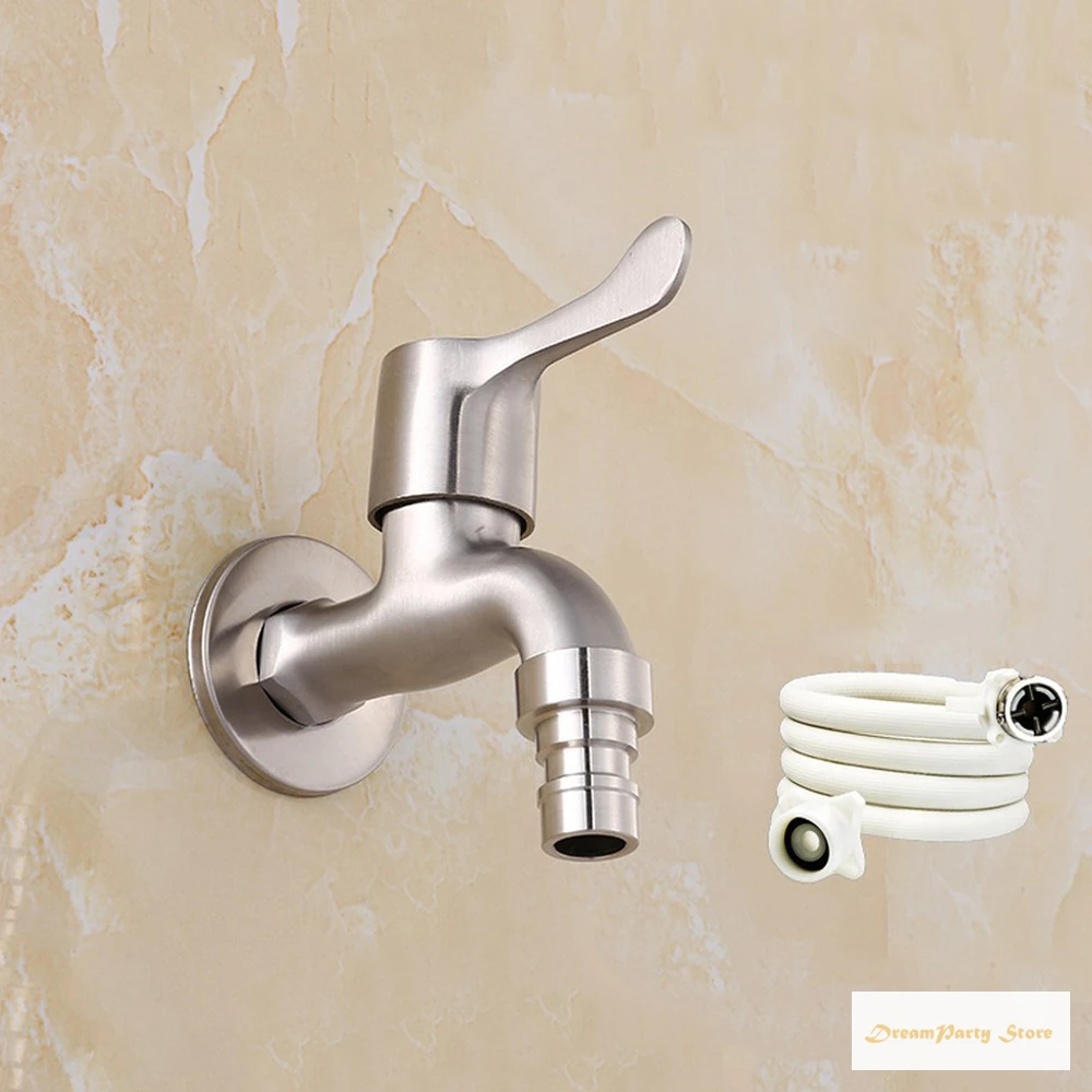 Смеситель для стиральной машины из нержавеющей стали G1/2 длинная насадка