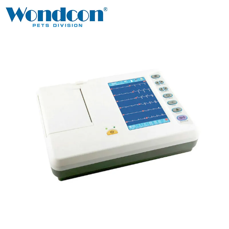 Wondcon ветеринарный Портативный 6 канал ECG с 7 дюймов Экран электрокардиограф | Дом и