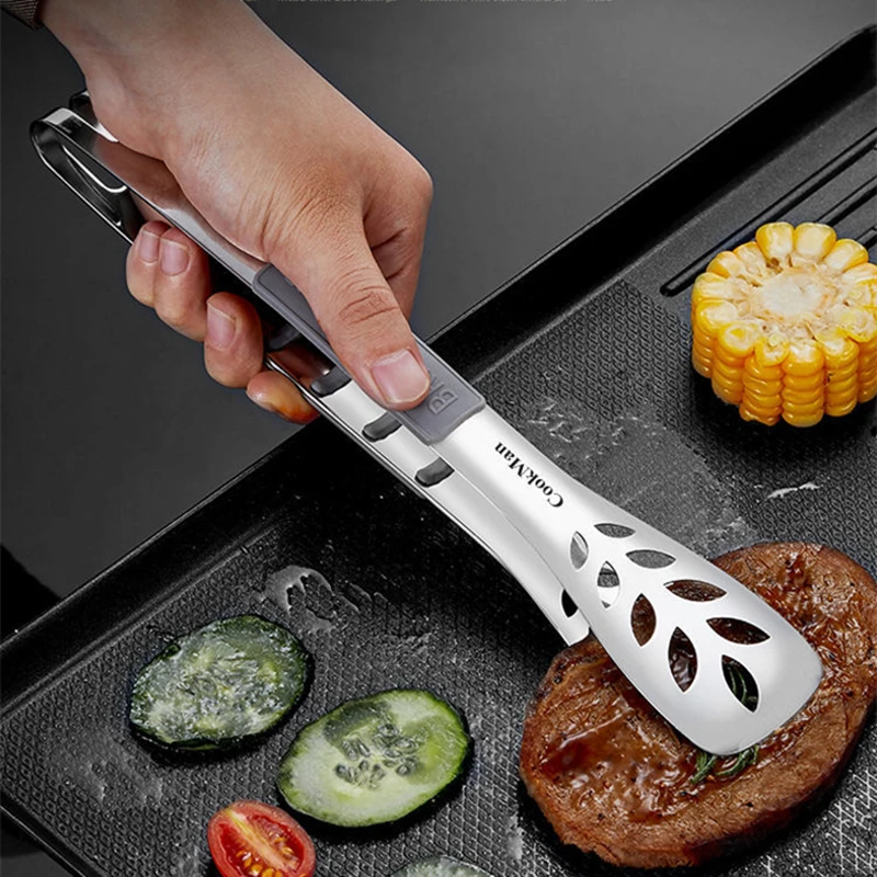Зажим для барбекю из нержавеющей стали 304 зажим хлеба силикагеля защита от ожогов