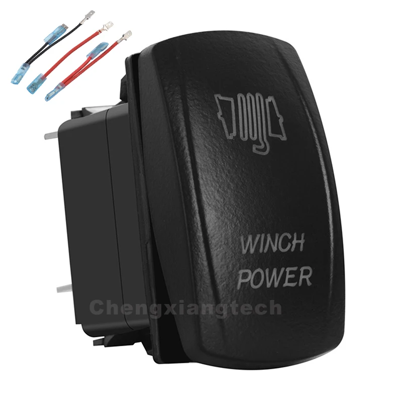 

(red/white/blue/orange) Led Winch Power 5Pin On/Off SPST 12V/20A 24V/10A Car Boat Rocker Toggle Switch Jumper Wires Set