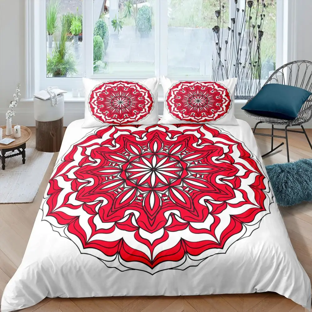 

Mandala Style Bedding Set Queen 3D Printed Duvet Cover Bedclothes 2/3pcs Home Textiles Luxury High Quality Wholesale