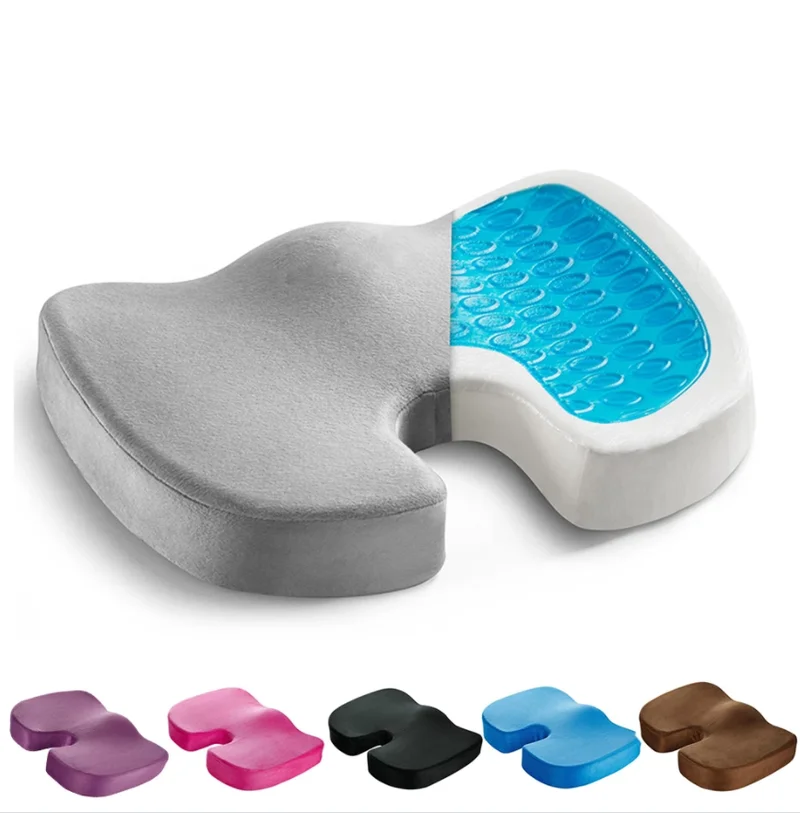 

Gel Memory Foam Seat U-Cooling Effect Acne Orthopedic Coccygeal Sciatica Tailbone Relief Office Homepage