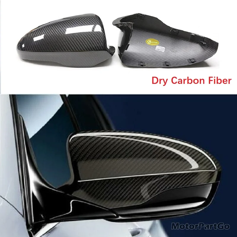 

Real DRY Crabon Fiber Mirror Cover Exchange original 1 pair for BMW F10 M5 F06 F12 F13 M6 2012-2016