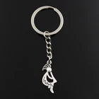 Новинка, модный брелок 31x13 мм, оригинальные Подвески Kokopelli, мужской Серебристый Брелок для автомобильных ключей, сувенирный держатель для подарка