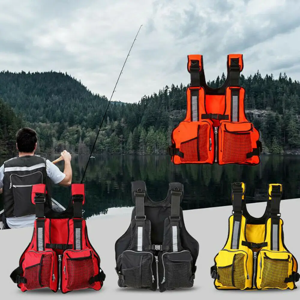 Спасательный жилет для взрослых спасательный со множеством карманов безопасный