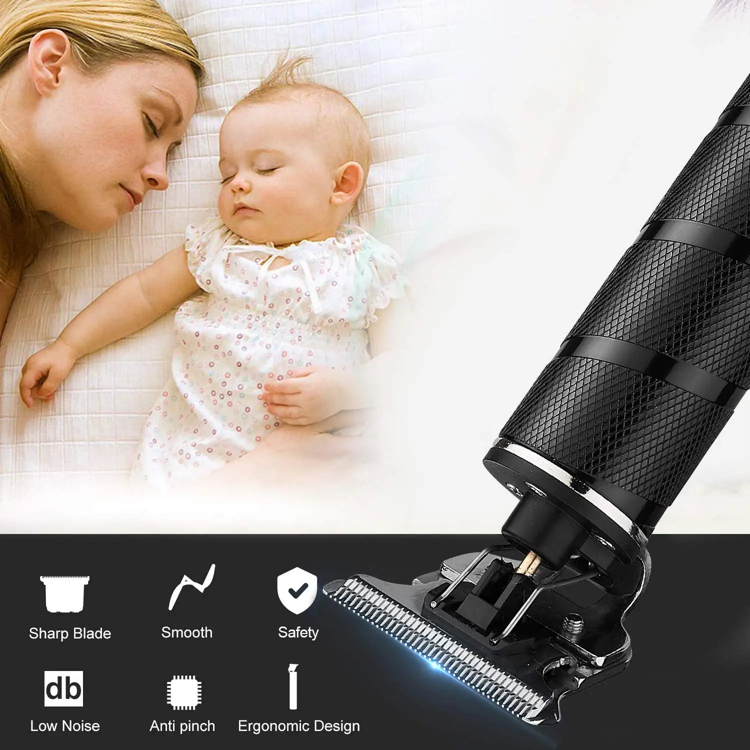 Машинка для стрижки волос T Bald перезаряжаемый триммер с Outliner машинка парикмахера