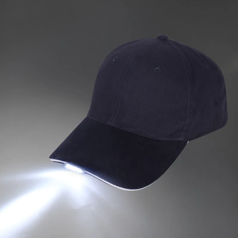 

10pcs Glowing Baseball Caps LED Lights Hat Outdoor Night Run Mountaineering Cycling Camping Fishing Unisex Gift Christmas