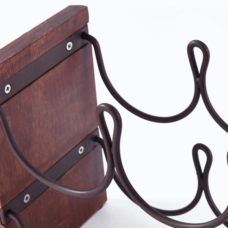 

2 Tier Wine Rack, Tabletop Wine Holder Freestanding Wine Storage with Metal Wood Frame Countertop Wine Shelf for Home