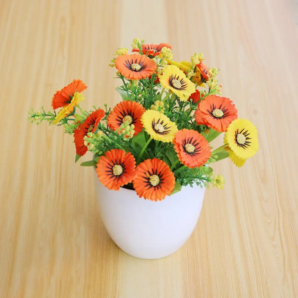 

Artificial Bonsai Money Chrysanthemum Fake Flower Plant Home Garden Party Table Holiday Wedding Balcony Home Decoration