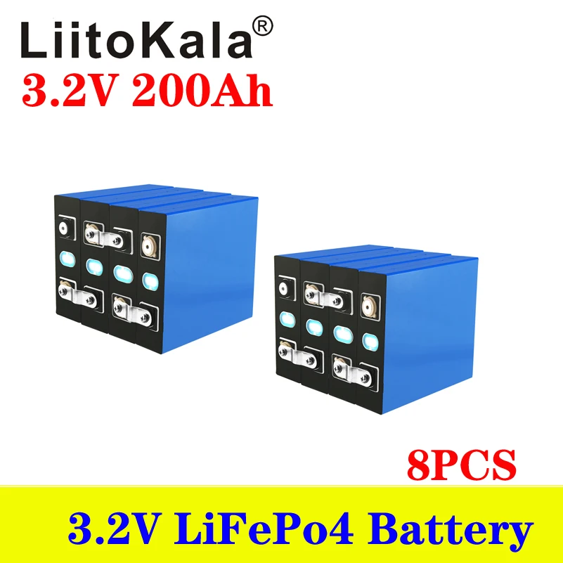 

Аккумуляторная батарея LiitoKala, 3,2 в, 3,2 а/ч, 3500 в, 12 В, а/ч, 8 шт.