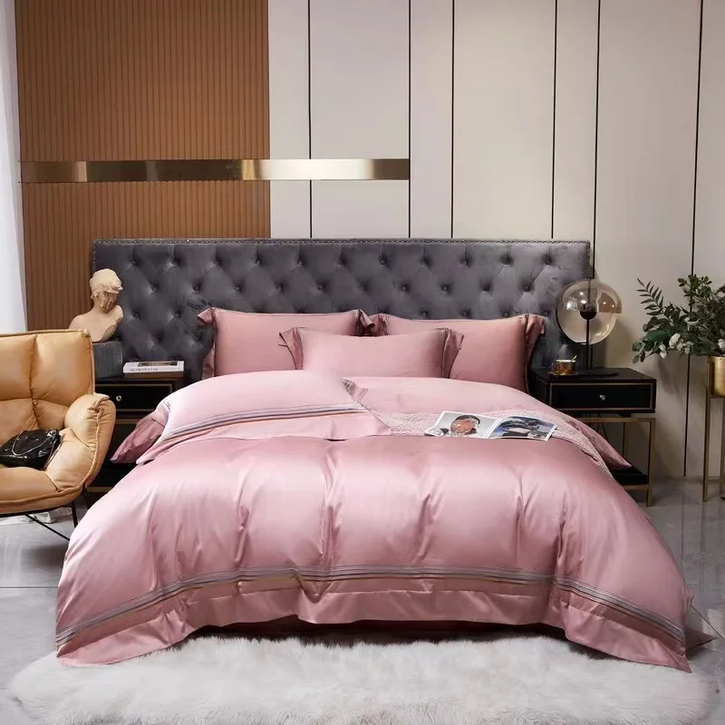 Домашний текстиль длинный степлер хлопок высококачественный четыре комплекта