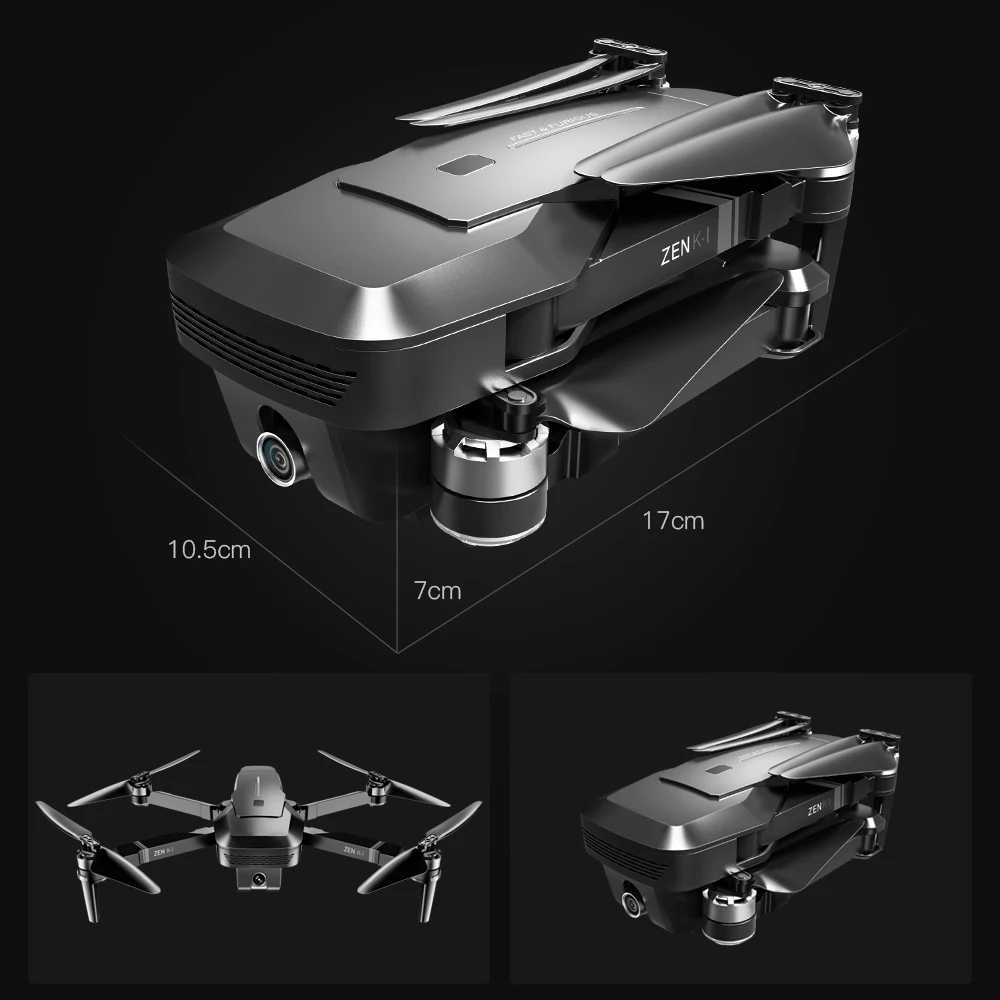 Visuo ZEN K1 GPS Радиоуправляемый Дрон с 4K HD двойной камерой управление жестами 5G Wifi FPV