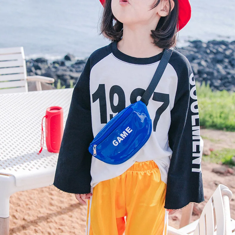 Детская поясная сумка кожаный миниатюрный саквояж с надписью забавная Сумочка