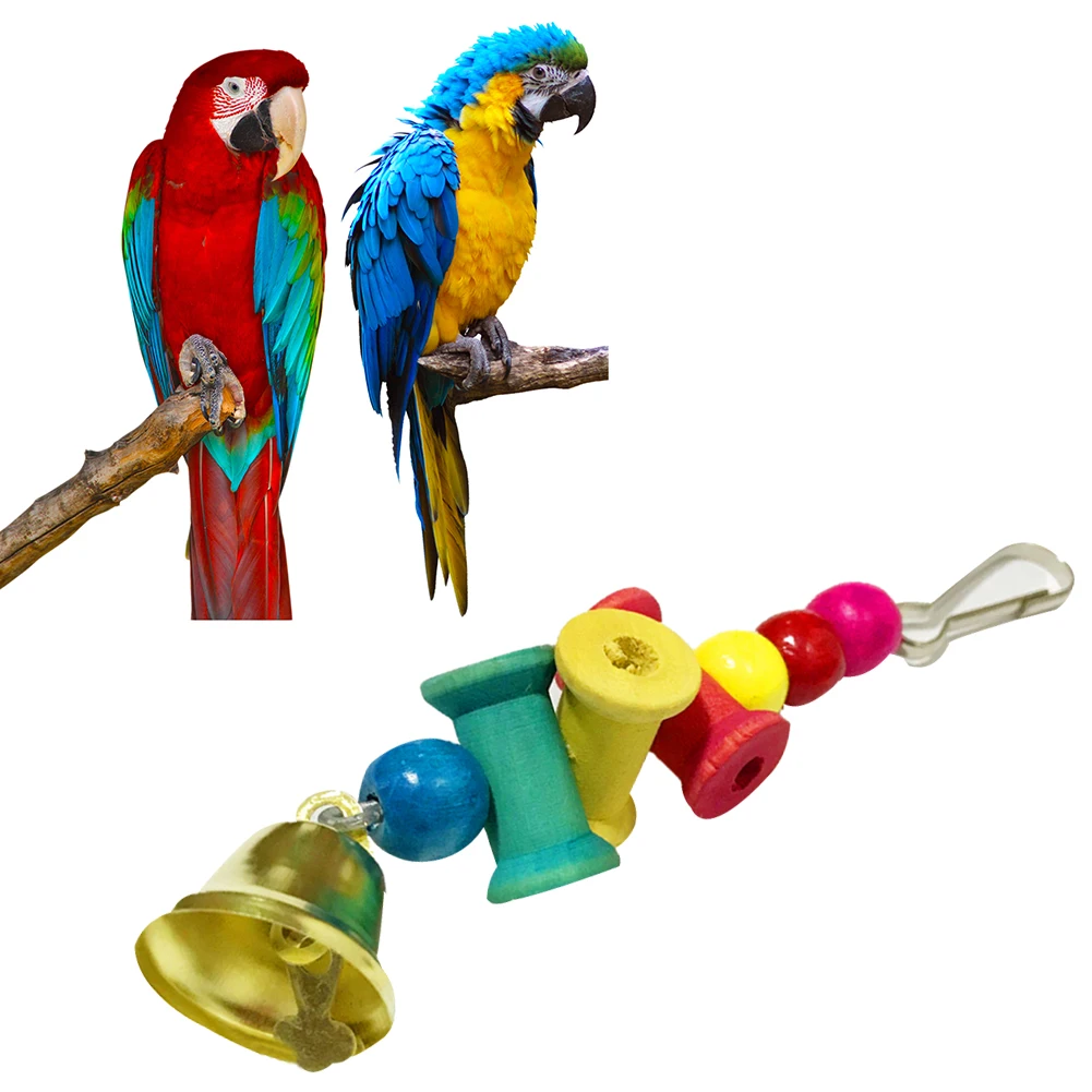 5 стилей Жевательная веревка для попугая колокольчик игрушка сопротивление