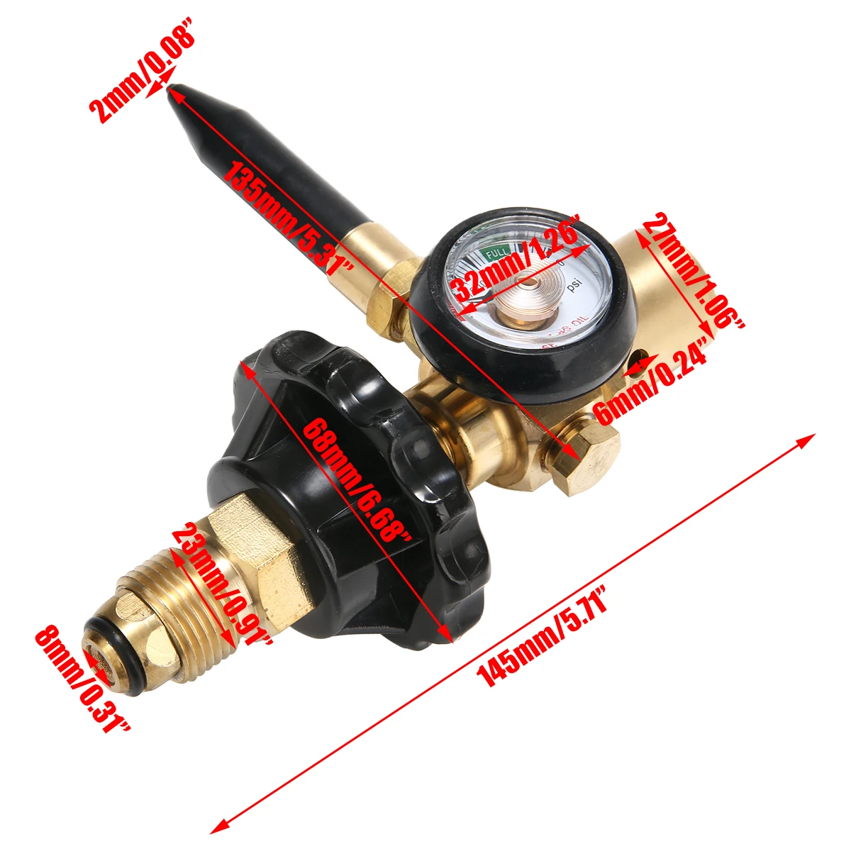 Латексные шары гелий регулятор воздушного насоса с манометром для G5/8