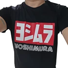 Футболка Yoshimura sbz6149 мужская с короткими рукавами, модная тенниска с надписью, Черная майка, японская одежда, размеры от S до 5XL