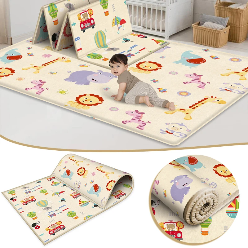 

1PC Baby Crawling Mat Waterproof Thick Nursery Rug Large Rectangular Kids Carpet with Cartoon Pattern for Toddler Room