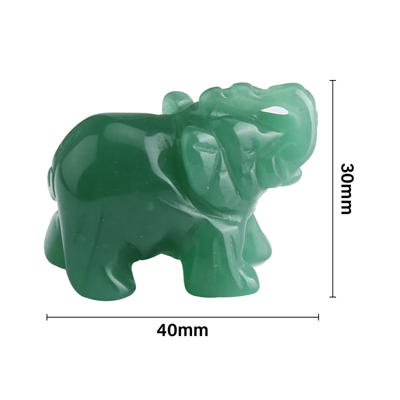 Счастливый Слон Fortune зелёный авантюрин нефрит камень Feng Shui Статуэтка женщины в