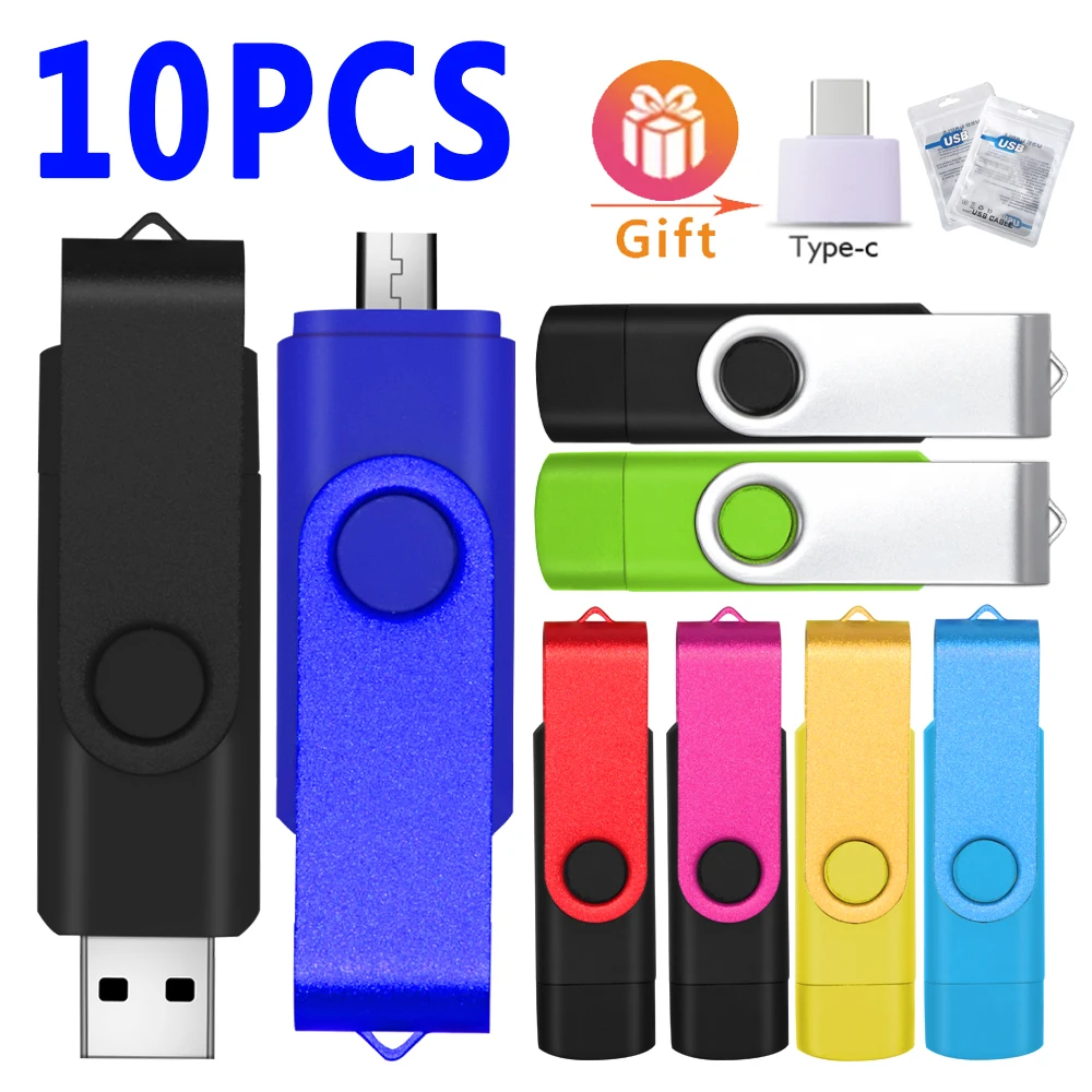Металлический флеш-накопитель OTG 3 в 1 4 ГБ 8 64 32 16 Usb 2 0 | Компьютеры и офис