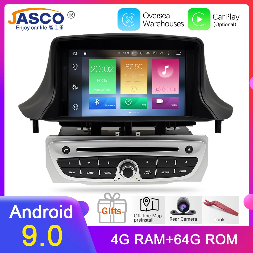 Android 9,0 автомобильный стерео dvd-плеер gps ГЛОНАСС навигация для Renault Megane 3 Fluence 4 Гб ram видео мультимедиа радио головное устройство