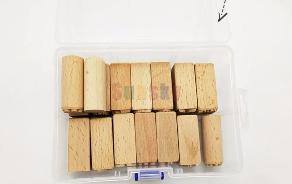 Керамический инструмент 16 шт./компл. печать на деревянной текстуре креативный