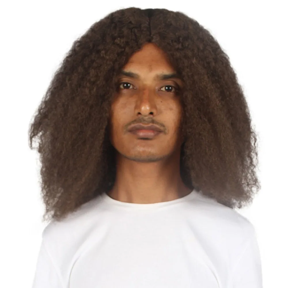 Kinky Straight Afro Marley Hair Costumes Makeup Jungle Mens 