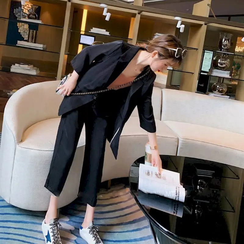 Женские костюмы для колледжа Модные свободные милый корейский профессиональный