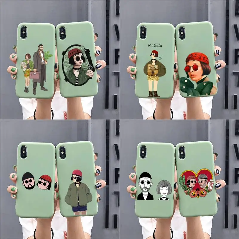 

Killer Leon Professional Uncle Gir Phone Case for iphone 13 12 mini 11 Pro Max X XS XR Solid Color For 7 8 6 6S Plus Capa