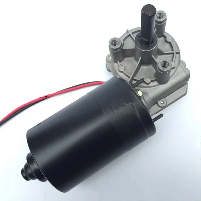 Редуктор постоянного тока 80 об/мин червячный мотор-редуктор 12В 24В 60Вт - купить по