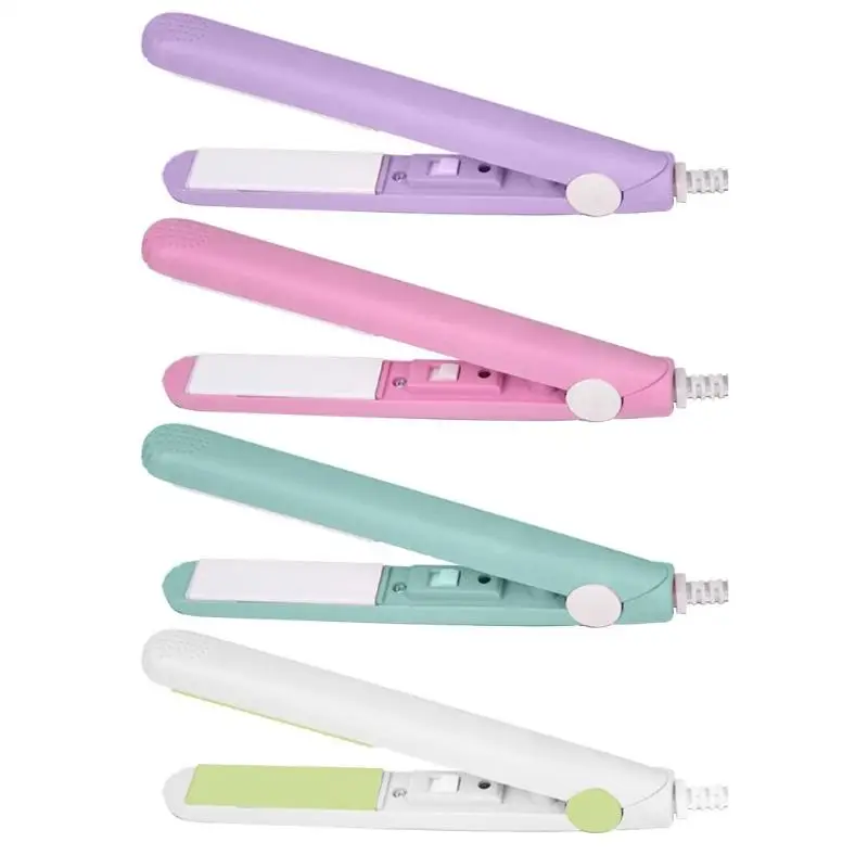 Мини выпрямитель для волос Электрический Ионный керамический Стайлинг щипцы