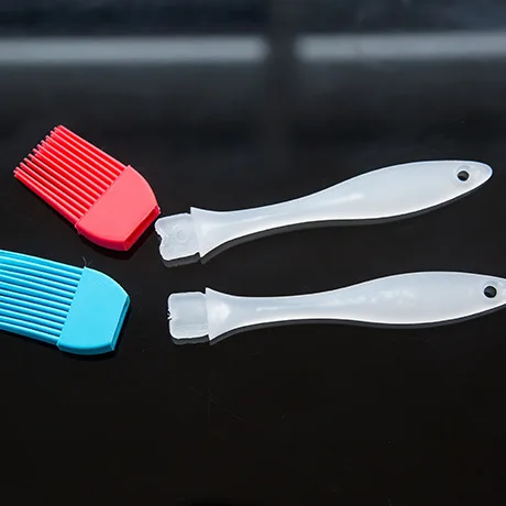 1pcs Silica Gel Brush High Temperature Baking Barbecue Tool Oil PP Handle Random Color | Дом и сад