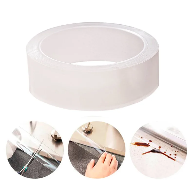 Акриловая прозрачная водонепроницаемая лента защита от плесени пыли для кухни