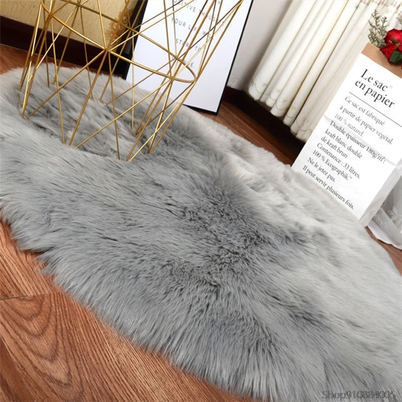 1 шт. Искусственная овчина ковры чехлы для стульев Спальня коврик искусственная