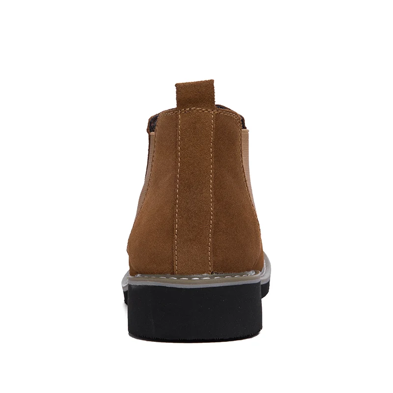 Ботинки Челси Мужские Ботильоны из замши Британский тренд ботинки на платформе