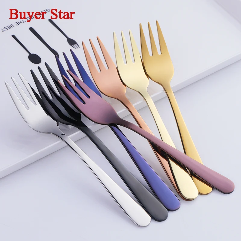 8 шт. вилки для фруктов вилка торта из нержавеющей стали|Вилки| |