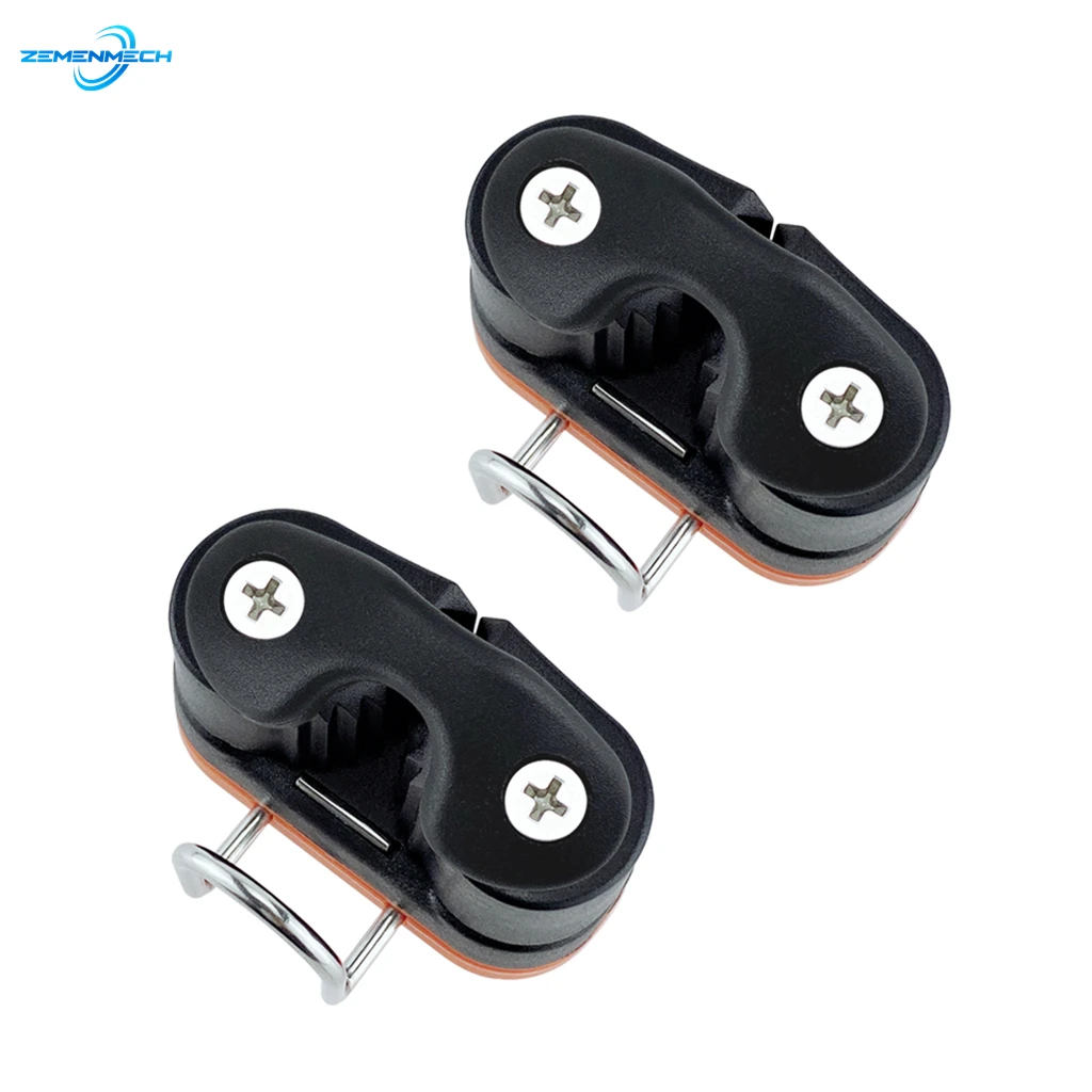 

2PCS Composite Ball Bearing Cam Cleat with leading Ring Pilates Equipment Boat Fast Entry Rope Wire Fairlead Sailing Accessories