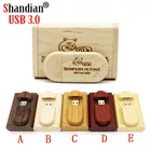 Флеш-накопитель SHANDIAN с логотипом на заказ, карта памяти флеш-накопитель USB 3,0, 4 ГБ 8 ГБ 16 ГБ 32 ГБ 64 ГБ 128 ГБ, свадебная фотография, подарки, коробка