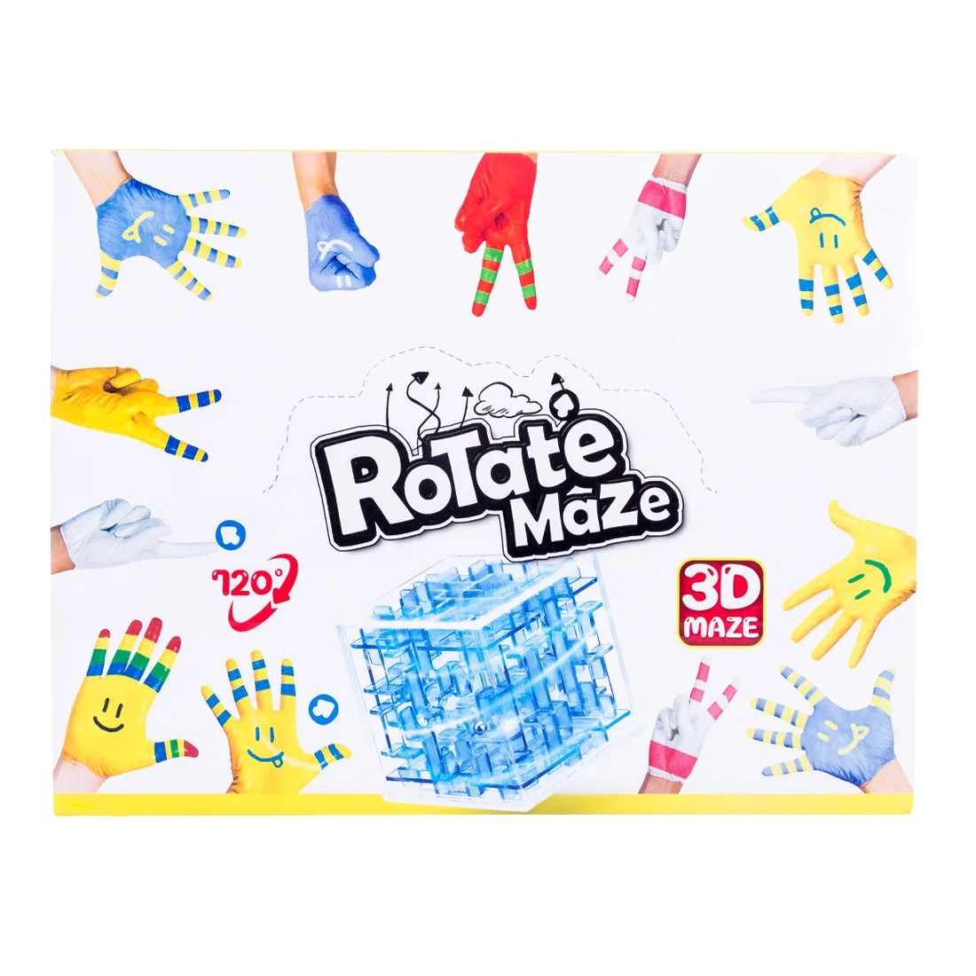 12 шт./компл. 4 типов 3D шар соты лабиринт поворотных игровой набор игрушек