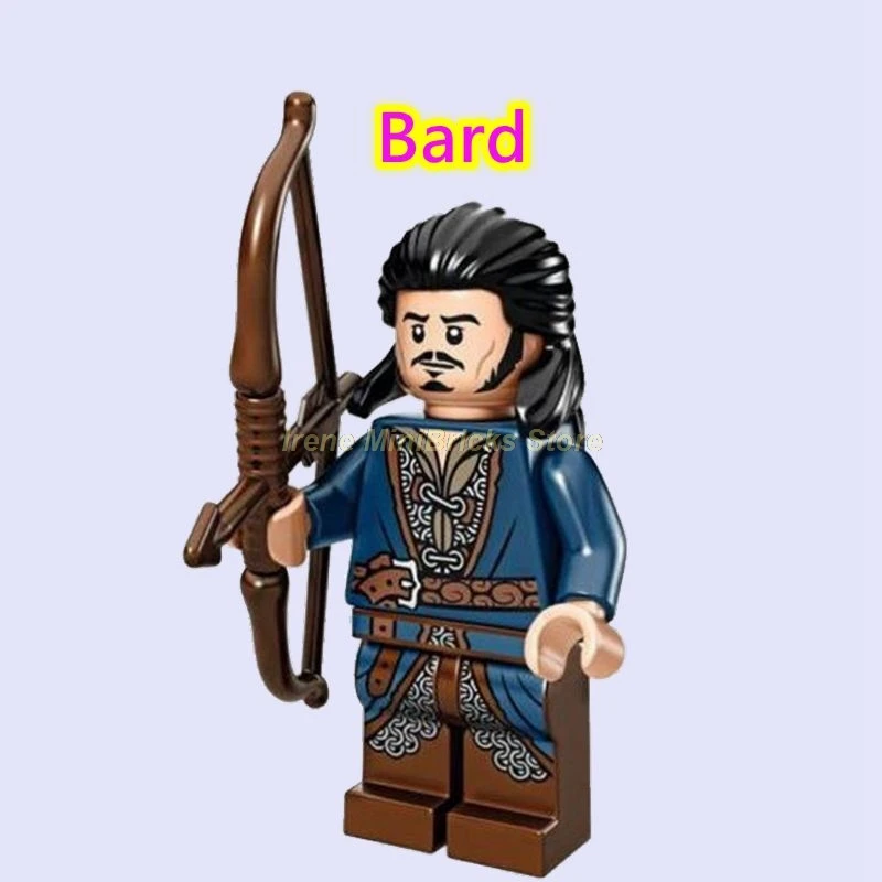 Bard Хоббит Властелин колец Bllbo Aragorn Orcs Bard eowin Ringwraith Gandalf подарки на день рождения строительные блоки игрушки для детей - Цвет: Bard