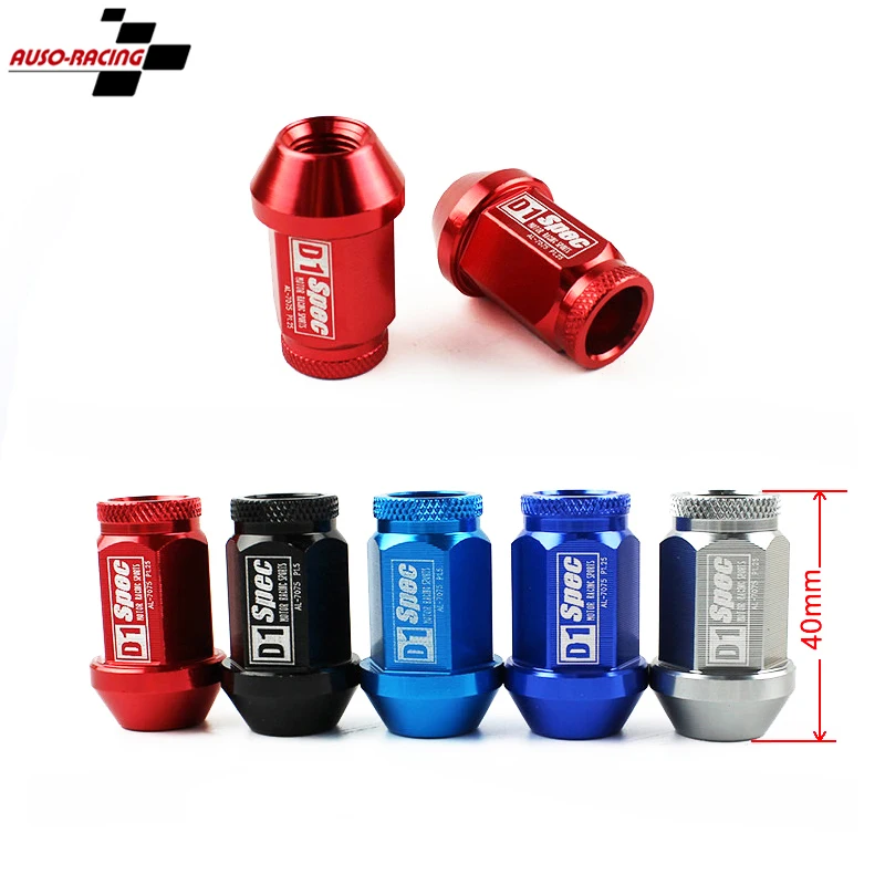D1 Spec 20 шт./комплект 40 мм M12X1.5 SPEC JDM Колёсная гайка для HONDA ACURA CIVIC INTEGRA NEW(P: 1 5 L:40