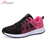 women casual shoes fashion breathable walking mesh lace up flat shoes sneakers women 2022 tenis feminino light running shoes