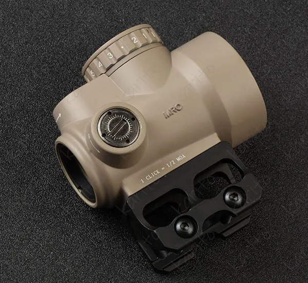 Тактический trijicon mro стиль 1x Red Dot Прицел 2 MOA с высоким и низким Пикатинни Крепление база M6594