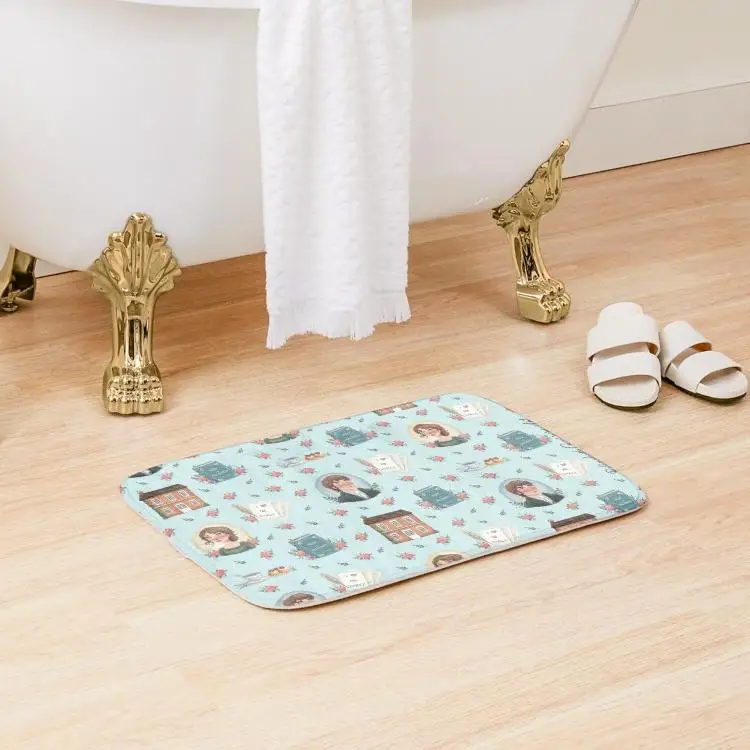 

Pride And Prejudice Jane Austen Inspir Bath Mat Rug Bathroom Home Floor Living Room Toilet Kitchen Carpet Decoration Modern