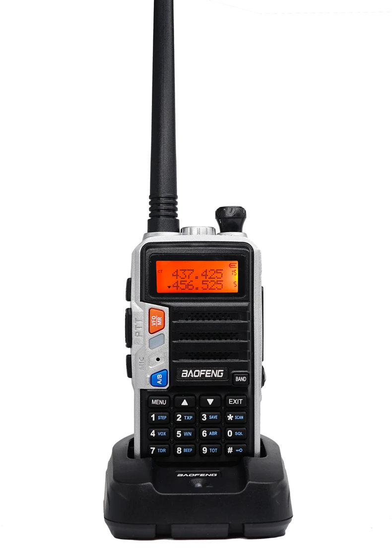 Комплект из двух-передающая радиоустановка Baofeng UV 5R Pro 8 Вт Мощность радио Comunicador двухдиапазонный УКВ иди и болтай Walkie Talkie “иди и UV-5R обновления CB Любительское радио