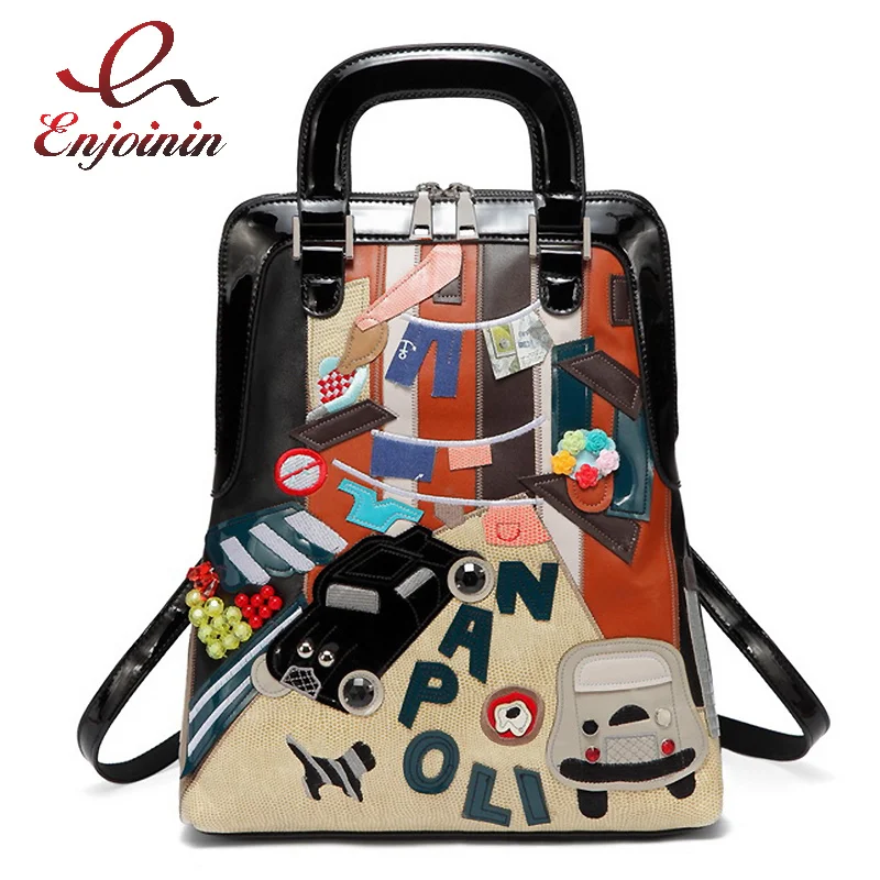 

Design of fun cartoons ladies fashion travel bag for young girls romance shoulder bag designer beautiful plutonium leather purse
