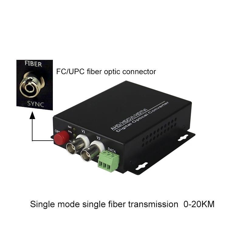 HDCVI/TVI AHD Видео Волоконно-Оптические медиаконвертеры для Dahua/Hikvision/AHD 1.3mp/1MP CVBS