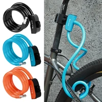 1 2m anti theft mtb bike lock portable security thickened steel cable bicycle locks with 2 keys motorcycle cycling equipment