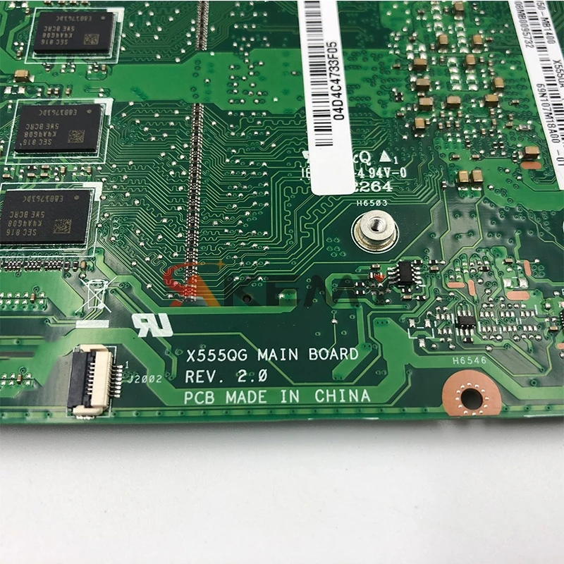 akemy for asus x555q a555q x555qg x555qa x555bp x555b laotop mainboard x555qa motherboard with a10 7400u 8gb ram free global shipping